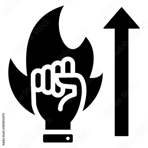 Motivation Glyph Icon