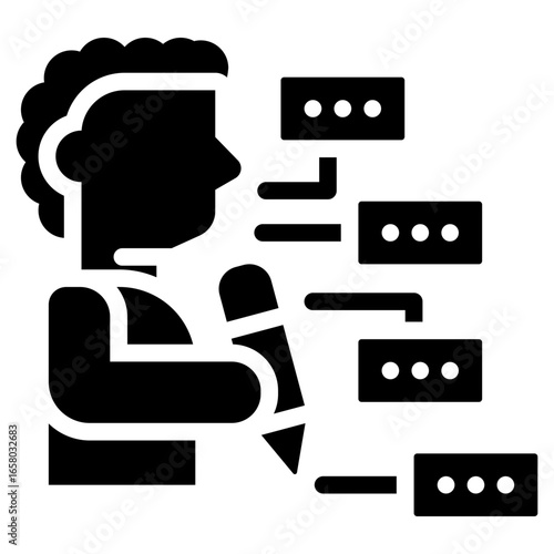 Planner Glyph Icon