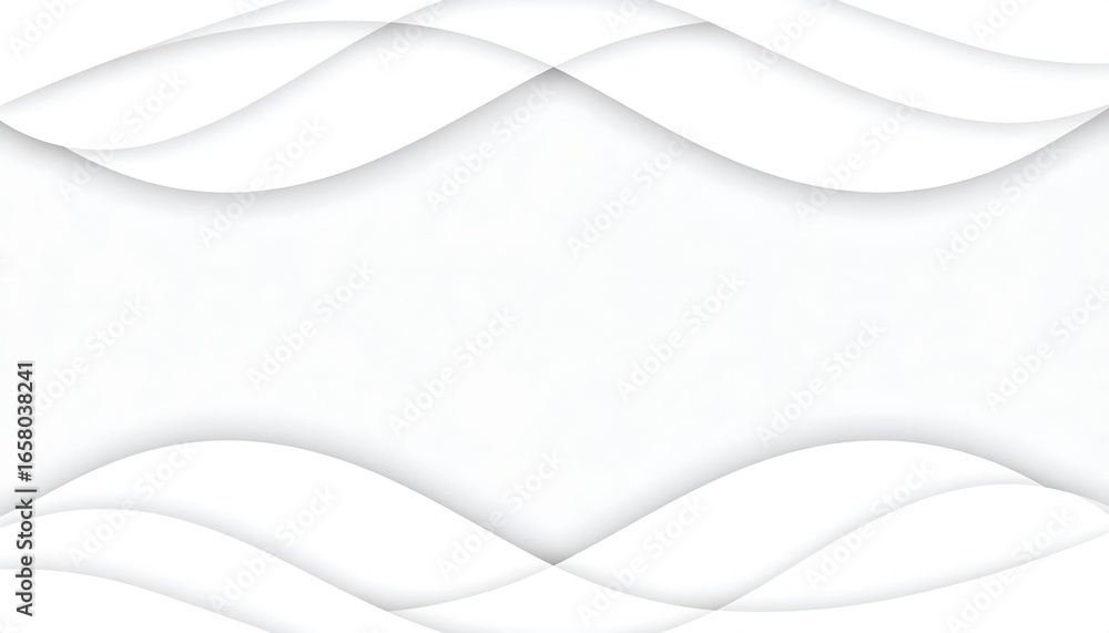 Fototapeta premium Abstract White Curves