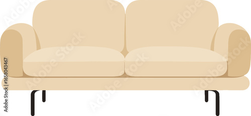 Find your comfort with this modern beige sofa, perfect for stylish living rooms and cozy spaces