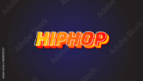 HipHop 3D Editable Text Effect