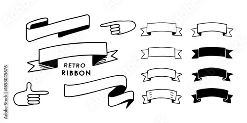 Element design collection for label and logo. Design elements. Vector Illustration