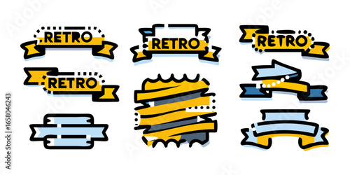 Element design collection for label and logo. Design elements. Vector Illustration