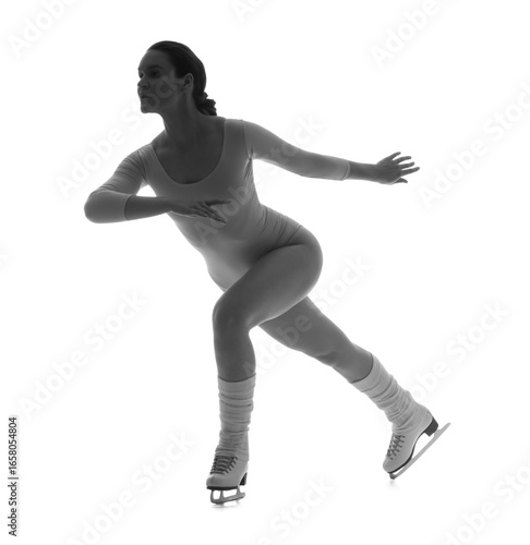 Silhouette of female figure...