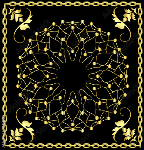 Muslim prayer rug illustration design. Arab decorative ornament. textile products