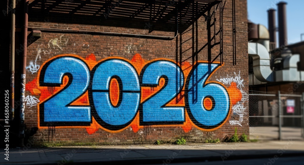 Naklejka premium Graffiti art of 