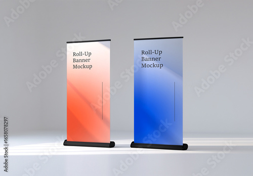Promotional Roll Up Banner Mockup
