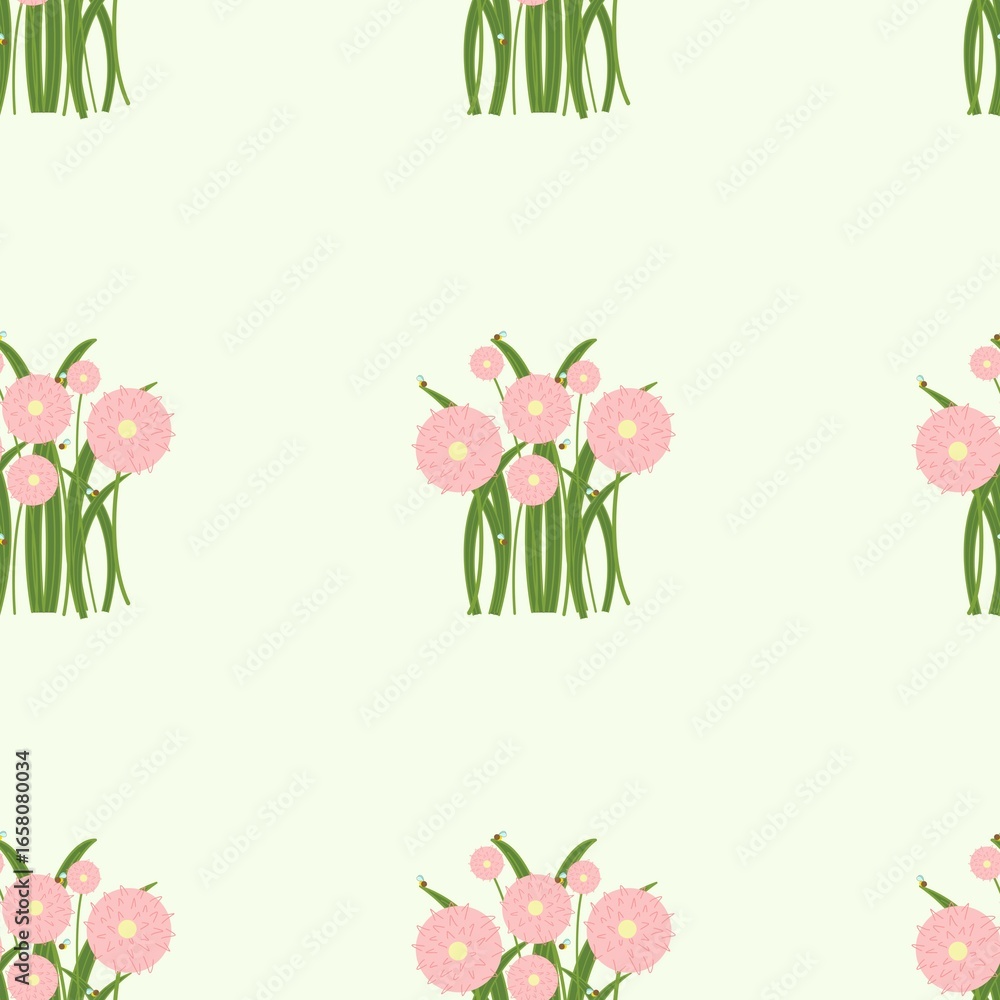 Naklejka premium set of pink flowers 4523