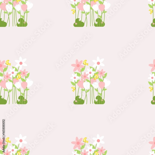 set of spring flowers 4534
