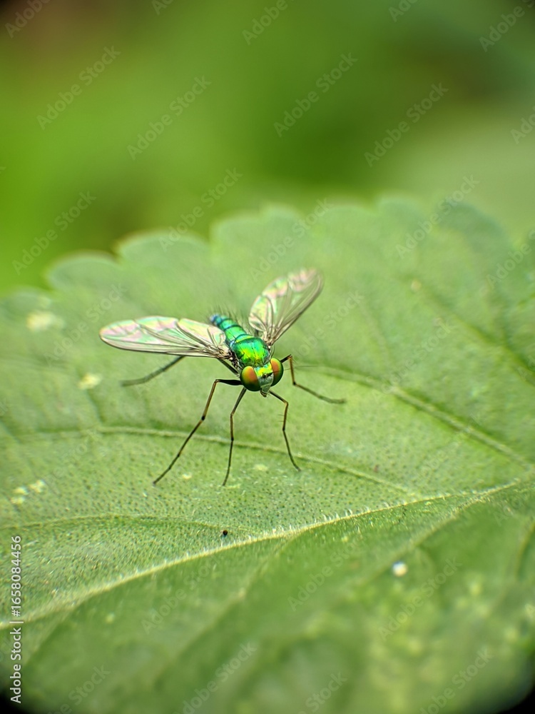 Fototapeta premium fly on leaf