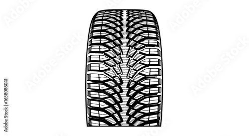 Rugged off road tire tread design for powerful vehicles and adventurous journeys, showcasing strong grip and durability
