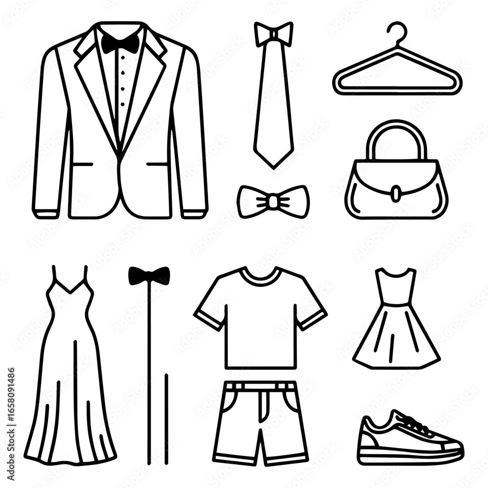 Fototapeta premium vector illustration of clothing