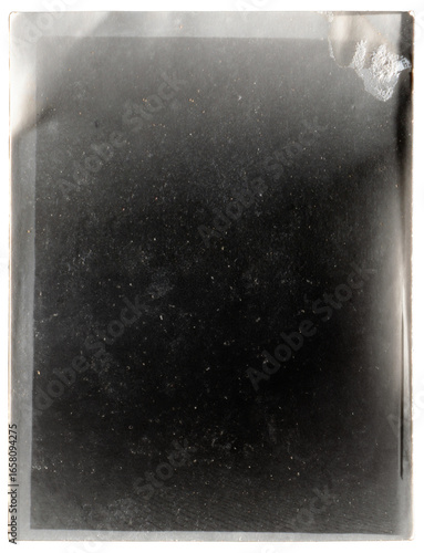 empty old photo paper for old photo effect with noise, scratches and photo paper texture