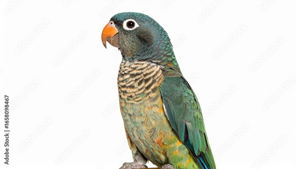 Obraz premium parrot on white background