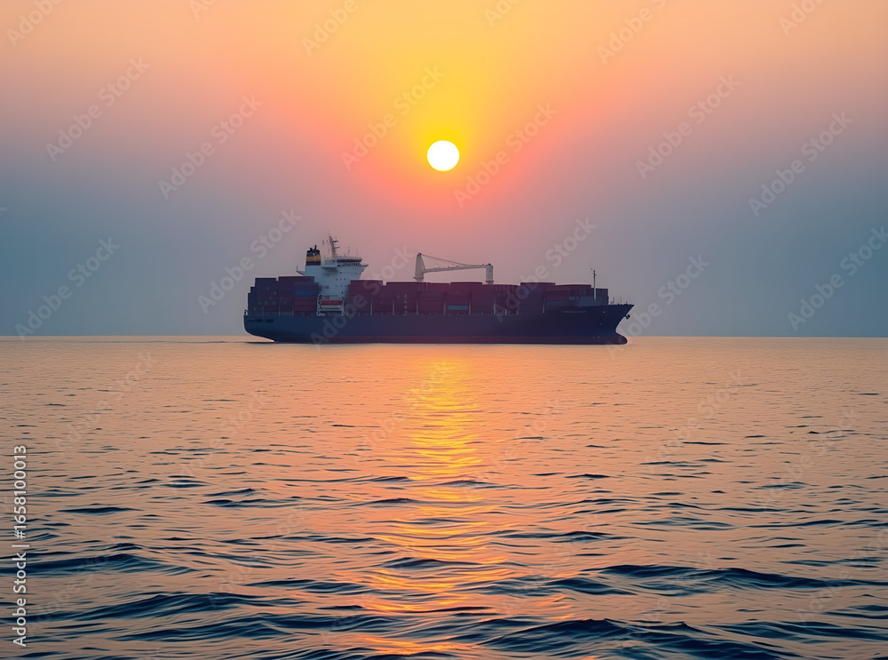Fototapeta premium Containerschiff