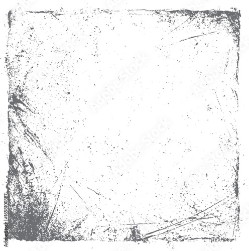 Vintage grunge paper texture with cracked edges. Distressed antique background with rough surface and retro overlay effect