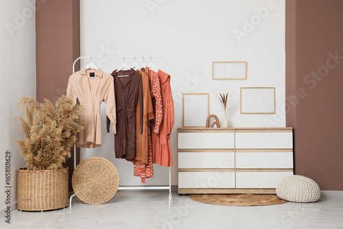 Modern bedroom interior wit...