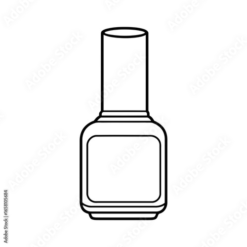 An isolated, transparent wine bottle and glass with a blank label reflect a black background