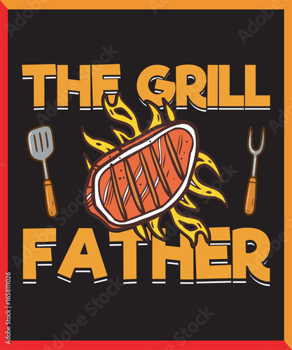 BBQ T-SHIRT DESIGN, VECTOR,PNG.EPS
