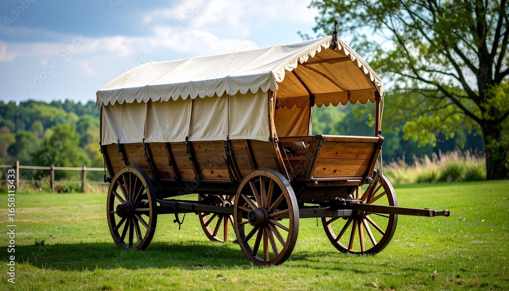 Fototapeta premium old wooden cart