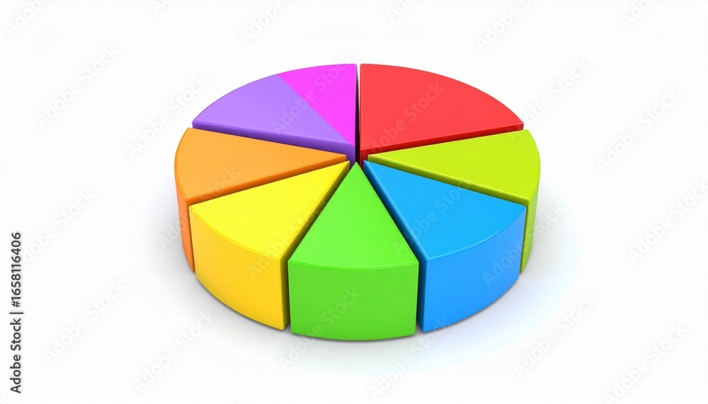 Fototapeta premium 3d pie chart