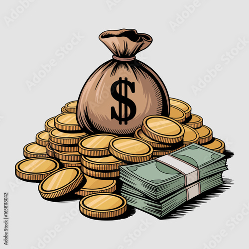 bag with money