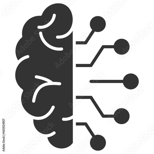 Machine Learning Glyph Icon