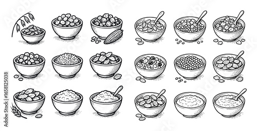 Breakfast Cereal Icons