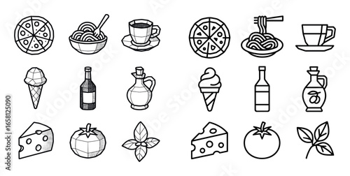 Italian Cuisine Icons