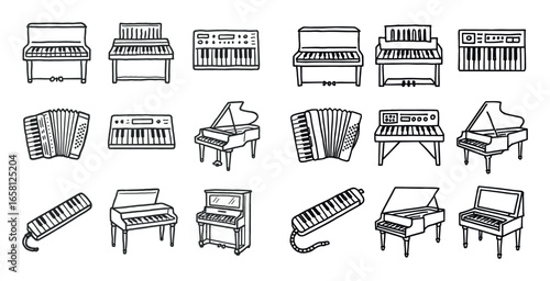 Keyboard Instrument Icons