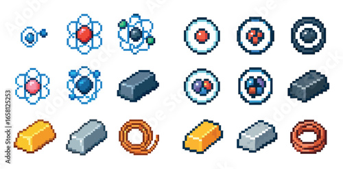Pixel Chemistry Elements Grid