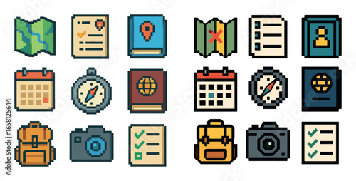 Tourism Planning Icons