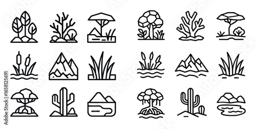 Nature Icon Grid