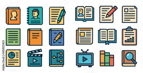 Literature Icon Grid