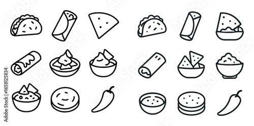 Mexican Cuisine Icons