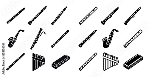 Woodwind Instruments Icons