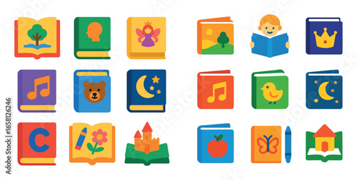 Colorful Literature Icons