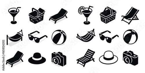 Tourism Icons Grid