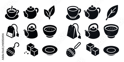 Isometric Tea Icons