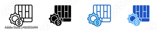 Business Canvas  Icon Set Multiple Style Collection
