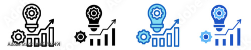Business Evolution  Icon Set Multiple Style Collection
