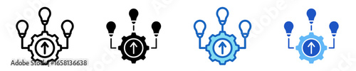 Innovation Engine  Icon Set Multiple Style Collection
