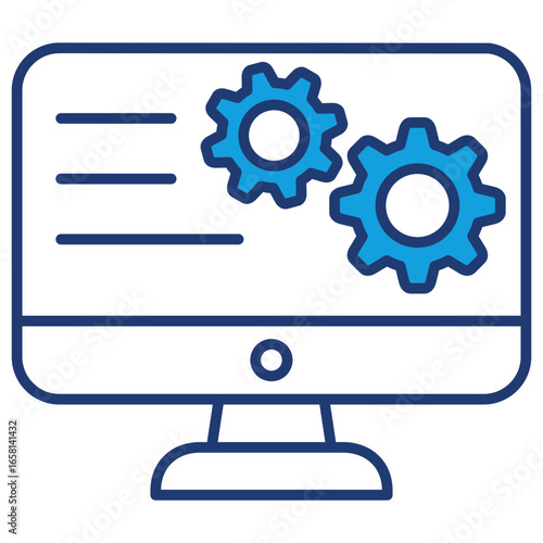Operating System Blue Icon
