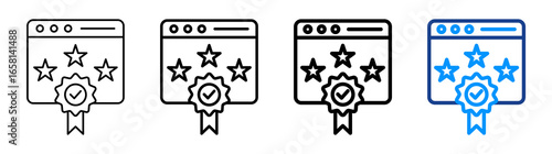 Page Quality Icon Different Style Outline Collection Set