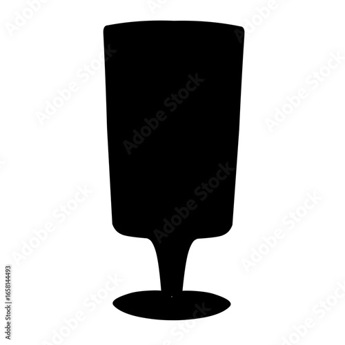 Wine glasses vector silhouette
