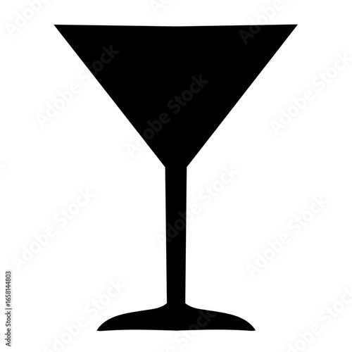 Wine glasses vector silhouette