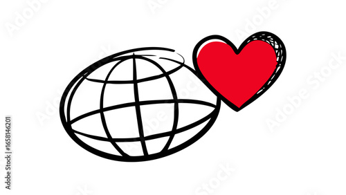 I love you heart graphic