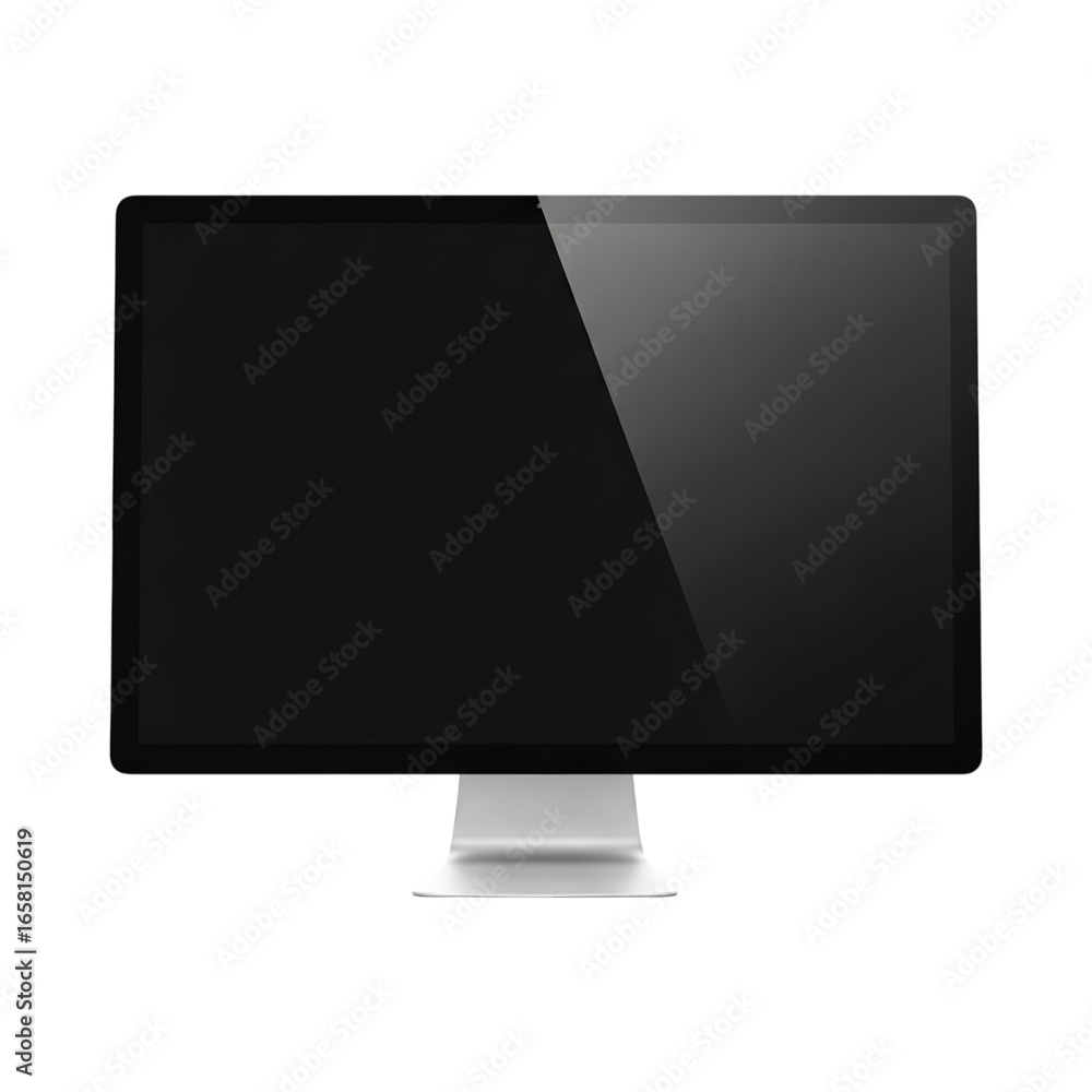 lcd monitor isolated on white lcd monitor isolated on white