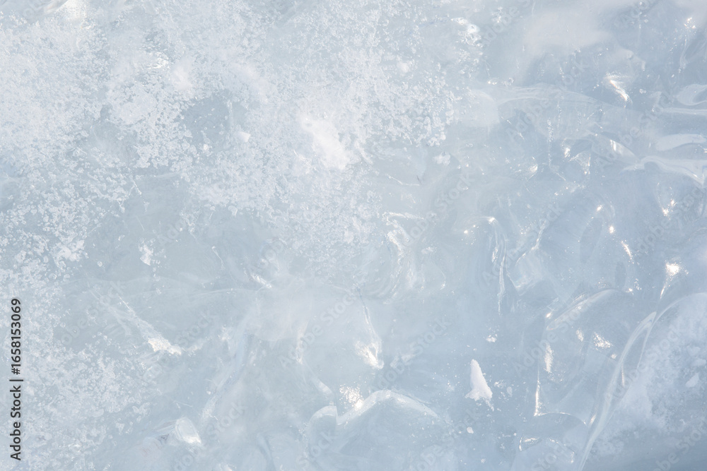 Fototapeta premium blue ice texture background