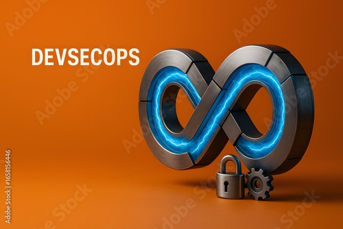 DevSecOps Infinity Symbol for Continuous Security Integration and Automation
